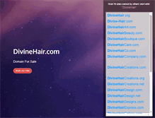 Tablet Screenshot of divinehair.com